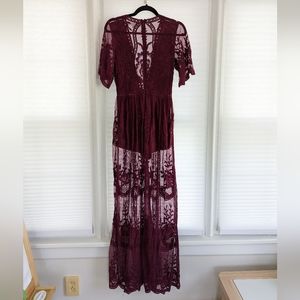Honey Punch Lace Maxi Dress